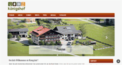 Desktop Screenshot of koenigshof.at